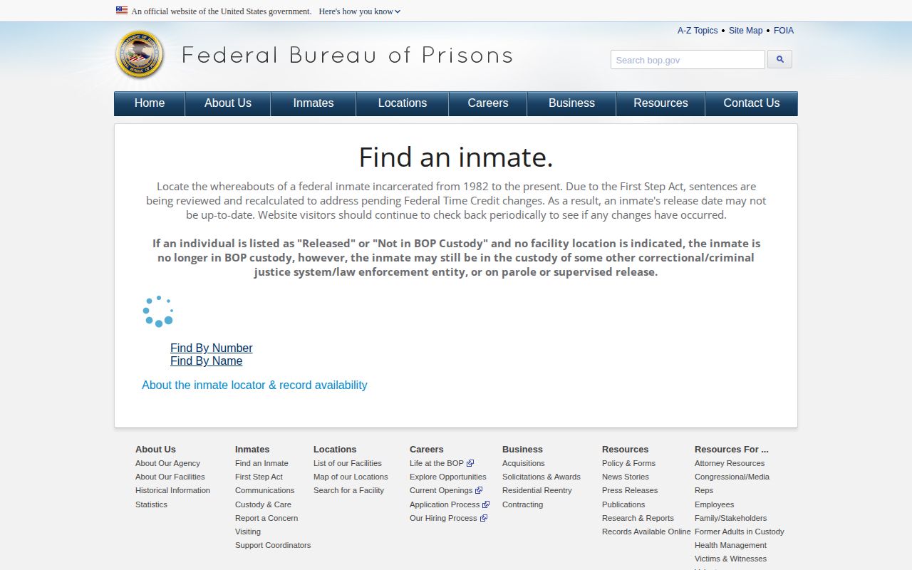 Mason County released inmate federal BOP lookup