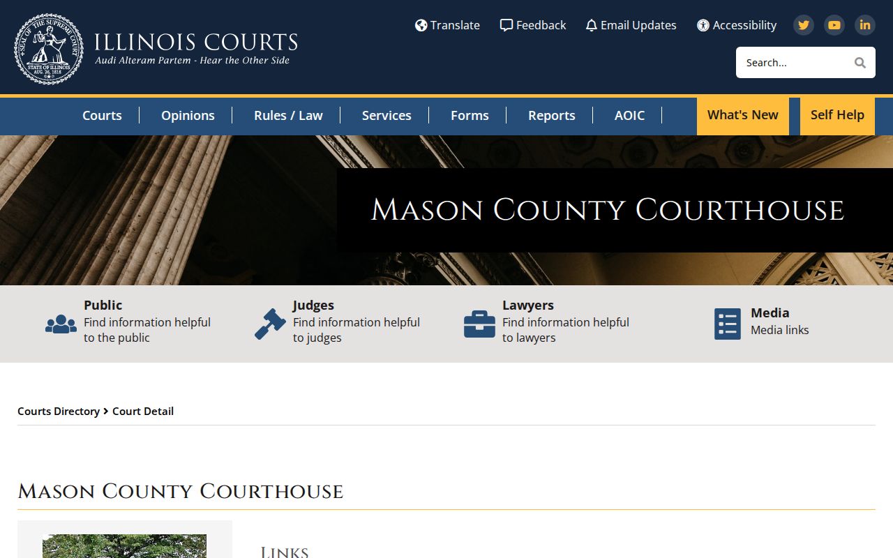 Mason County released inmate court record access