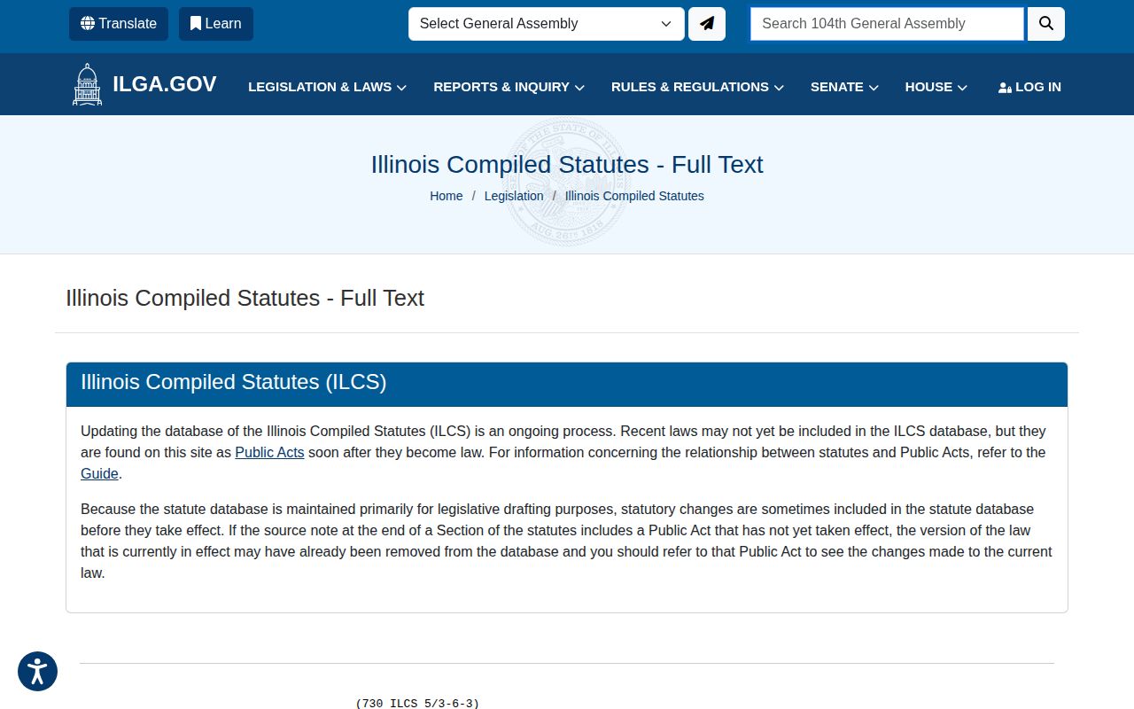 Illinois sentence credit statute 730 ILCS 5/3-6-3